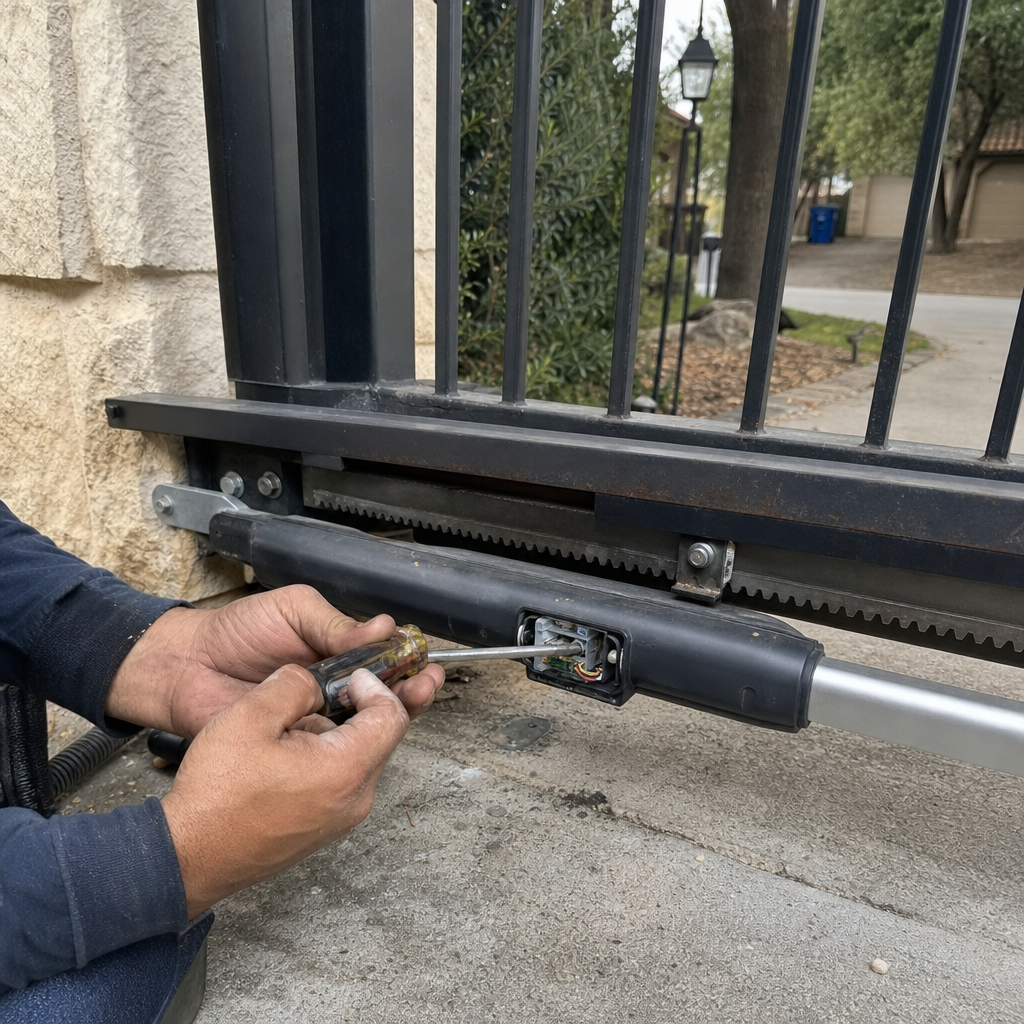 Gate motor and opener repair by technician
